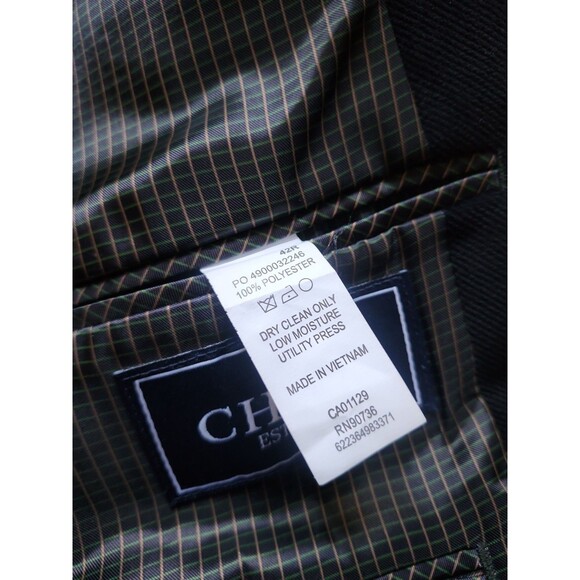 Chaps Fine Gauge Corduroy Blazer Mens 42R Black Academia Preppy Office Old Money - Picture 5 of 8